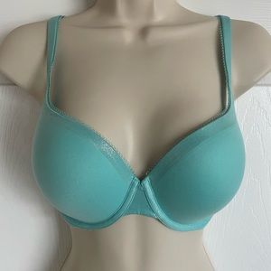 Victoria’s Secret Body By Victoria Blue Padded Push Up Bra 34D • NWT • VS